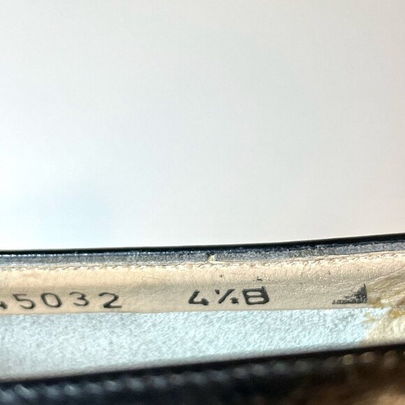 Salvatore Ferragamo Varina Ballet Flats Womens 4.5 B Blac Patent Leather Bow - Picture 9 of 10